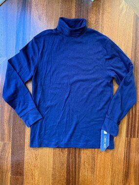 NEW Sz 12-14 Blue Cotton Cherokee Turtleneck